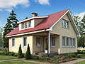 Дом из пеноблоков "Брегенс" 10,2x8,4 м2